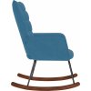 Houpací křeslo samet [4016842] (Barva Modrá)
