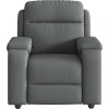 Polohovací křeslo textil [4015681] (Barva Tmavě šedá)
