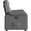 Polohovací křeslo textil [4015681] (Barva Tmavě šedá)