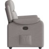 Polohovací křeslo textil [4015681] (Barva Tmavě šedá)