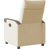 Polohovací křeslo textil [4104842] (Barva Krémová)