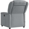 Masážní polohovací křeslo textil [4015607] (Barva Tmavě šedá)