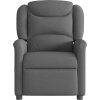 Masážní polohovací křeslo textil [4015607] (Barva Tmavě šedá)