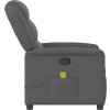 Masážní polohovací křeslo textil [4015607] (Barva Tmavě šedá)