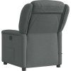Masážní polohovací křeslo textil [4015607] (Barva Tmavě šedá)