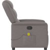 Masážní polohovací křeslo textil [4015607] (Barva Tmavě šedá)