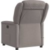 Masážní polohovací křeslo textil [4015607] (Barva Tmavě šedá)