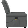 Masážní polohovací křeslo textil [4015647] (Barva Tmavě šedá)