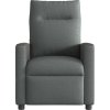 Masážní polohovací křeslo textil [4104833] (Barva Tmavě šedá)