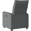 Masážní polohovací křeslo textil [4104833] (Barva Tmavě šedá)