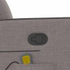 Masážní polohovací křeslo textil [4104833] (Barva Tmavě šedá)