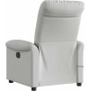Masážní polohovací křeslo textil [4015634] (Barva Krémová)