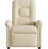 Masážní polohovací křeslo textil [4015634] (Barva Krémová)