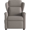 Elektrické masážní polohovací křeslo textil [3303124] (Barva Světle šedá)