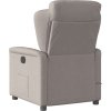 Elektrické masážní polohovací křeslo textil [3303124] (Barva Světle šedá)
