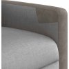 Elektrické masážní polohovací křeslo textil [3324085] (Barva Světle šedá)