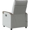 Elektrické masážní polohovací křeslo textil [3324085] (Barva Světle šedá)