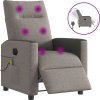 Elektrické masážní polohovací křeslo textil [3324046] (Barva Tmavě šedá)