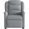 Elektrické masážní polohovací křeslo textil [3303193] (Barva Obláčkově šedá)