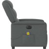 Elektrické masážní polohovací křeslo textil [3303193] (Barva Obláčkově šedá)