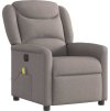 Elektrické masážní polohovací křeslo textil [3303193] (Barva Obláčkově šedá)