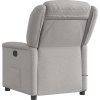 Elektrické masážní polohovací křeslo textil [3303193] (Barva Obláčkově šedá)