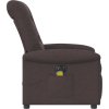 Elektrické masážní polohovací křeslo textil [3303248] (Barva Hnědá)