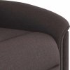 Elektrické masážní polohovací křeslo textil [3303248] (Barva Hnědá)