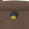 Elektrické masážní polohovací křeslo textil [3303248] (Barva Hnědá)