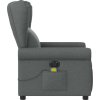 Elektrické masážní polohovací křeslo textil [3303365] (Barva Tmavě šedá)