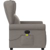 Elektrické masážní polohovací křeslo textil [3303365] (Barva Tmavě šedá)