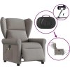 Elektrické masážní polohovací křeslo textil [3303365] (Barva Tmavě šedá)