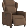 Elektrické polohovací křeslo textil [3303118] (Barva Hnědá)