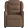 Elektrické polohovací křeslo textil [3303179] (Barva Tmavě hnědá)