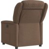 Elektrické polohovací křeslo textil [3303179] (Barva Tmavě hnědá)