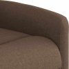 Elektrické polohovací křeslo textil [3303179] (Barva Tmavě hnědá)