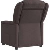 Elektrické polohovací křeslo textil [3303179] (Barva Tmavě hnědá)