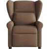 Elektrické polohovací křeslo textil [3303359] (Barva Tmavě hnědá)