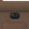 Elektrické polohovací křeslo textil [3303359] (Barva Tmavě hnědá)