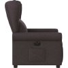 Elektrické polohovací křeslo textil [3303359] (Barva Tmavě hnědá)