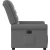 Elektrické polohovací křeslo textil [3303295] (Barva Tmavě šedá)
