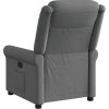 Elektrické polohovací křeslo textil [3303295] (Barva Tmavě šedá)