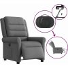 Elektrické polohovací křeslo textil [3303295] (Barva Tmavě šedá)