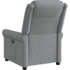 Elektrické polohovací křeslo textil [3303295] (Barva Tmavě šedá)