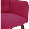 Relaxační křeslo samet [4016814] (Barva Růžová)