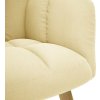 Relaxační křeslo s podnožkou textil [4016785] (Barva Krémová)