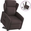 Zvedací polohovací křeslo textil [3303139] (Barva Tmavě hnědá)