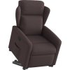 Zvedací polohovací křeslo textil [3303139] (Barva Tmavě hnědá)