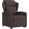 Zvedací polohovací křeslo textil [3303139] (Barva Tmavě hnědá)