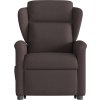 Zvedací polohovací křeslo textil [3303139] (Barva Tmavě hnědá)